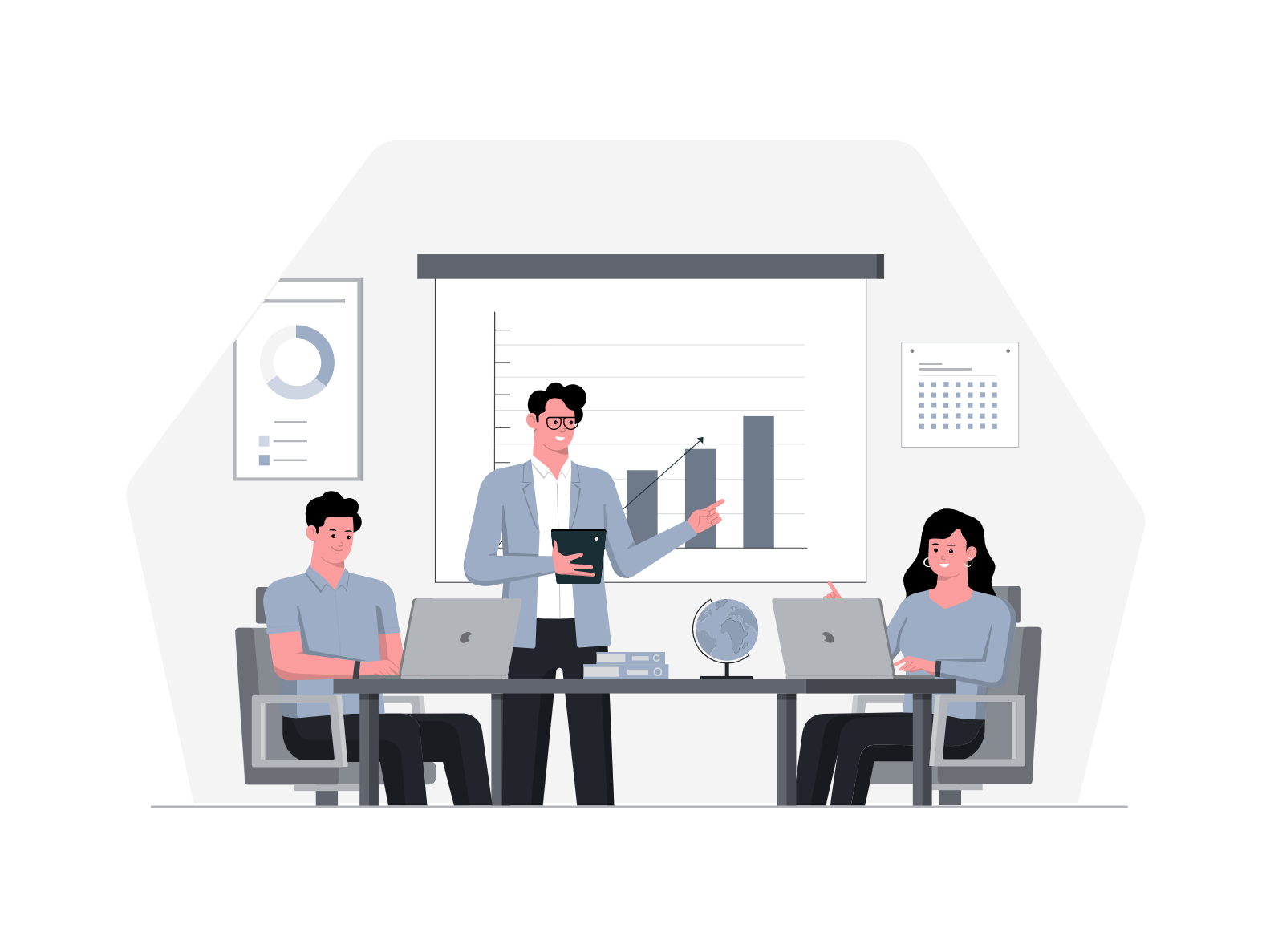 working together team
