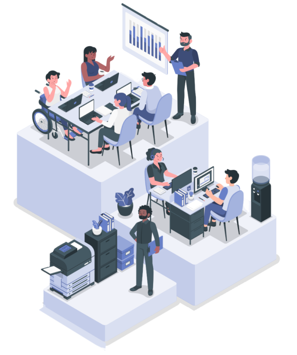 office working team